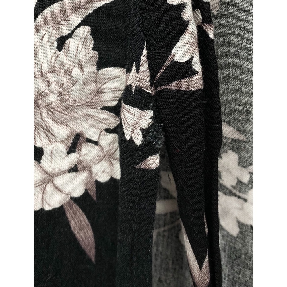 Spiritual Gangster Maya Floral Kimono Robe Cardigan, Black - Size OS - Picture 11 of 11